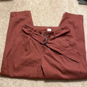 Size 4, burnt orange work pants, target